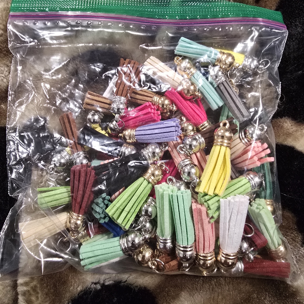 Colorful Tassel Keychain Set